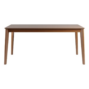 Tudor Traditional Rectangular Wood Dining Table in Maple Cream Engineered Wood