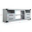 Manhattan Comfort Richmond 4 Shelves Wood TV Stand for TVs up to 56