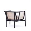 Manhattan Comfort Versailles Wood Accent Chair in Black & Cream