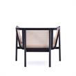 Manhattan Comfort Versailles Wood Accent Chair in Black & Cream