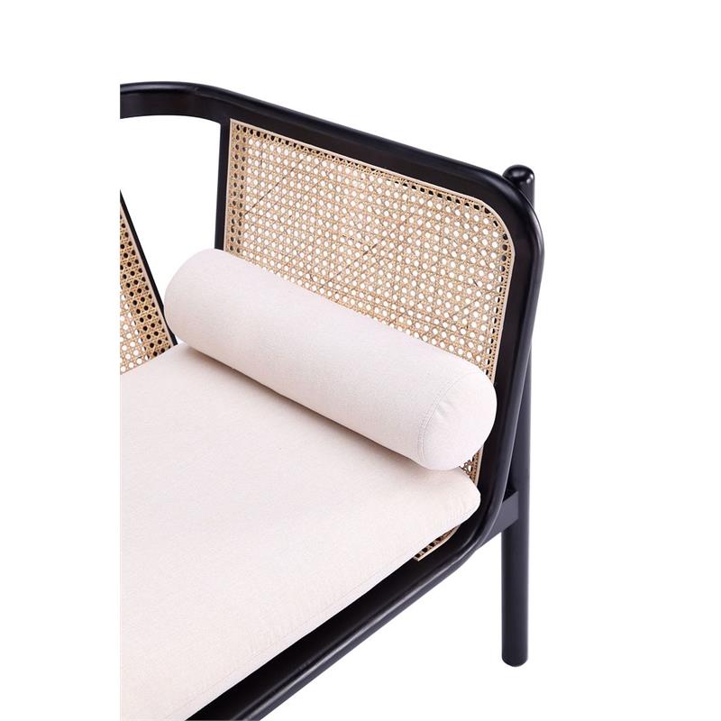 Manhattan Comfort Versailles Wood Accent Chair in Black (Set of 2)