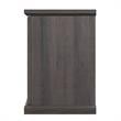 Manhattan Comfort Franklin 2 Sliding Door Wood Fireplace TV Stand in Brown