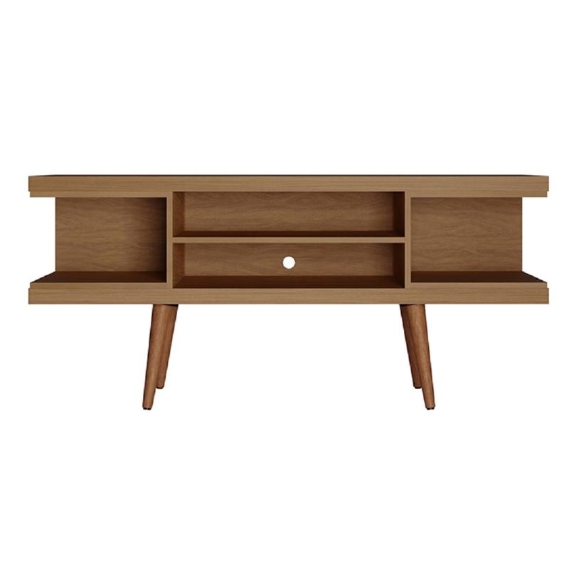 Manhattan Comfort Utopia 4 Shelves Wood TV Stand for TVs up to 50