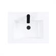 Manhattan Comfort Scarsdale Metal Bathroom Vanity Sink in White/Black