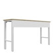 Manhattan Comfort Fortress MDP Wood/Metal Garage Table in White