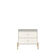 Manhattan Comfort Jasper Engineered Wood Nightstands in Off White (Set of 2)