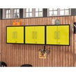 Manhattan Comfort Eiffel 3-Piece Wood Floating Garage Cabinets in Yellow