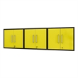 Manhattan Comfort Eiffel 3-Piece Wood Floating Garage Cabinets in Yellow
