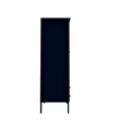 Manhattan Comfort Crown 2-Drawer Wood Full Wardrobe Armoire in Midnight Blue