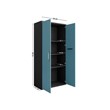 Manhattan Comfort Eiffel 2-Piece Engineered Wood Storage Cabinets in Blue