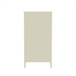 Manhattan Comfort Crown 2-Drawer Wood Full Wardrobe Armoire in Off White