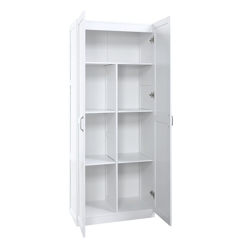 Manhattan Comfort Hopkins Engineered Wood Storage Closet in White
