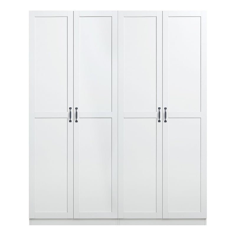 Manhattan Comfort Hopkins 2-Piece Wood Storage Closets in White