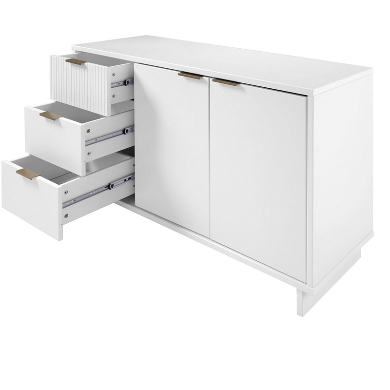 Manhattan Comfort Granville Engineered Wood Sideboard in White