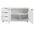 Manhattan Comfort Granville Engineered Wood Sideboard in White