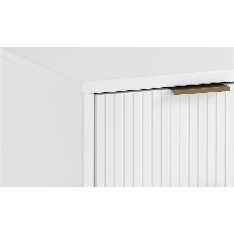 Manhattan Comfort Granville Engineered Wood Sideboard in White