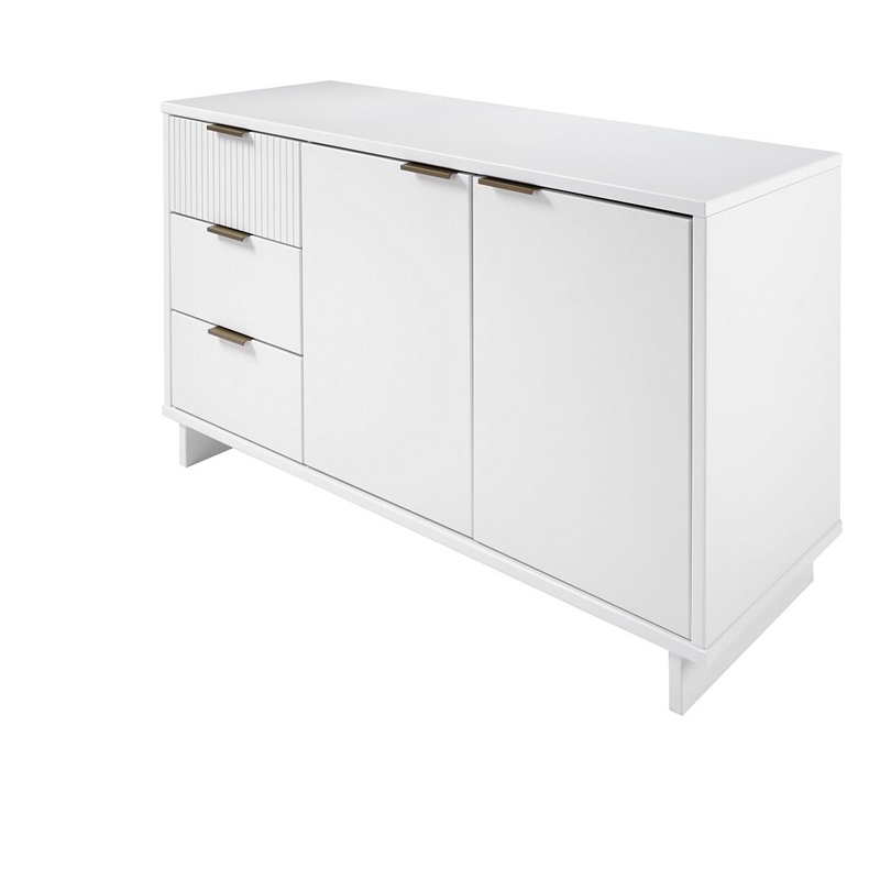 Manhattan Comfort Granville Engineered Wood Sideboard in White