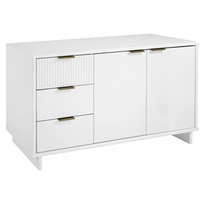Manhattan Comfort Granville Engineered Wood Sideboard in White