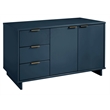 Manhattan Comfort Granville Engineered Wood Sideboard in Midnight Blue