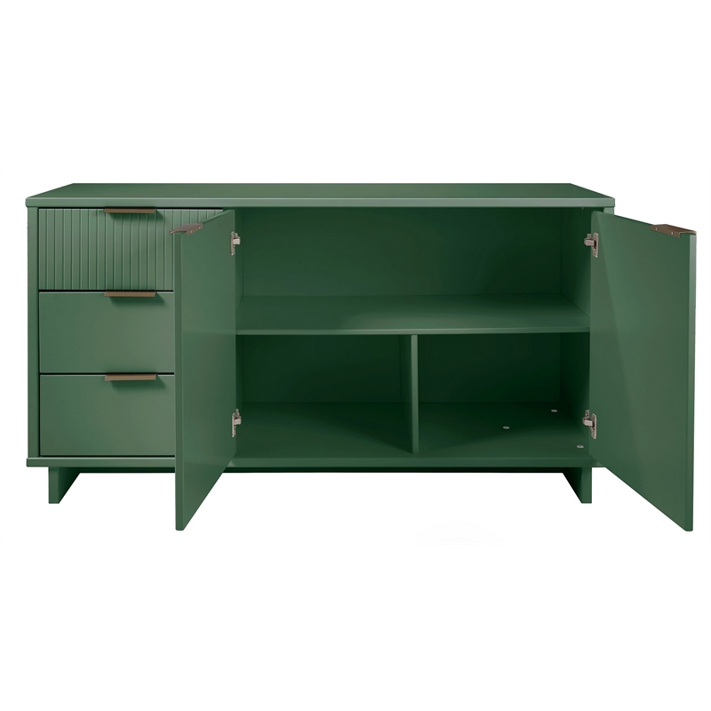 Manhattan Comfort Granville Engineered Wood Sideboard in Sage Green