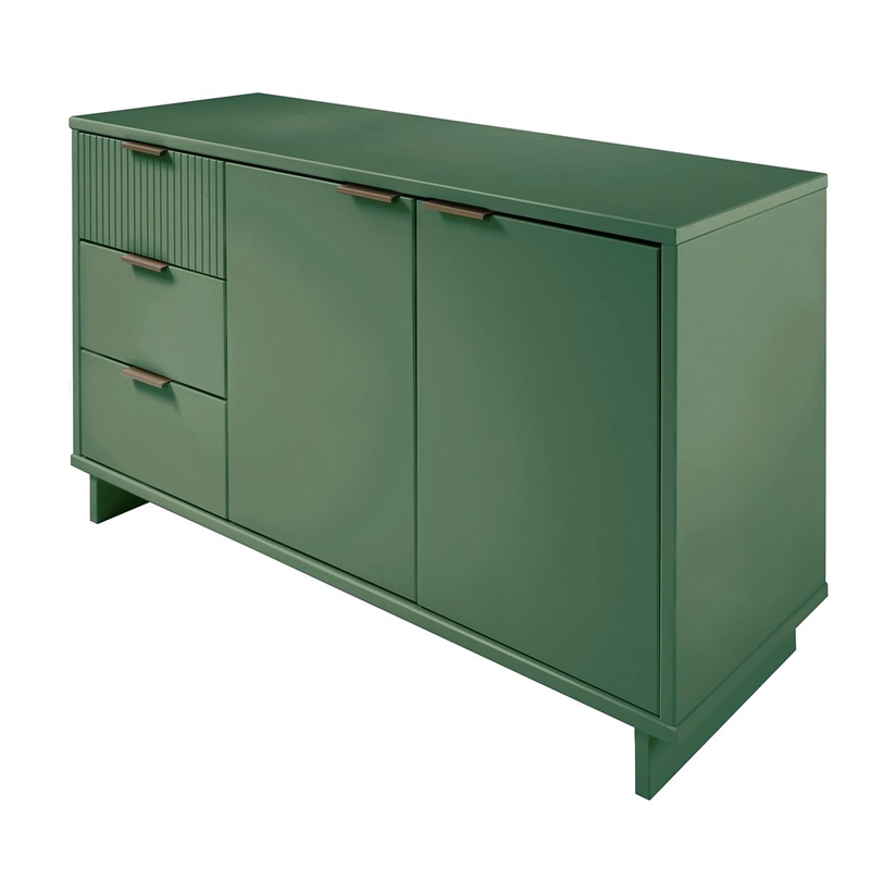 Manhattan Comfort Granville Engineered Wood Sideboard in Sage Green