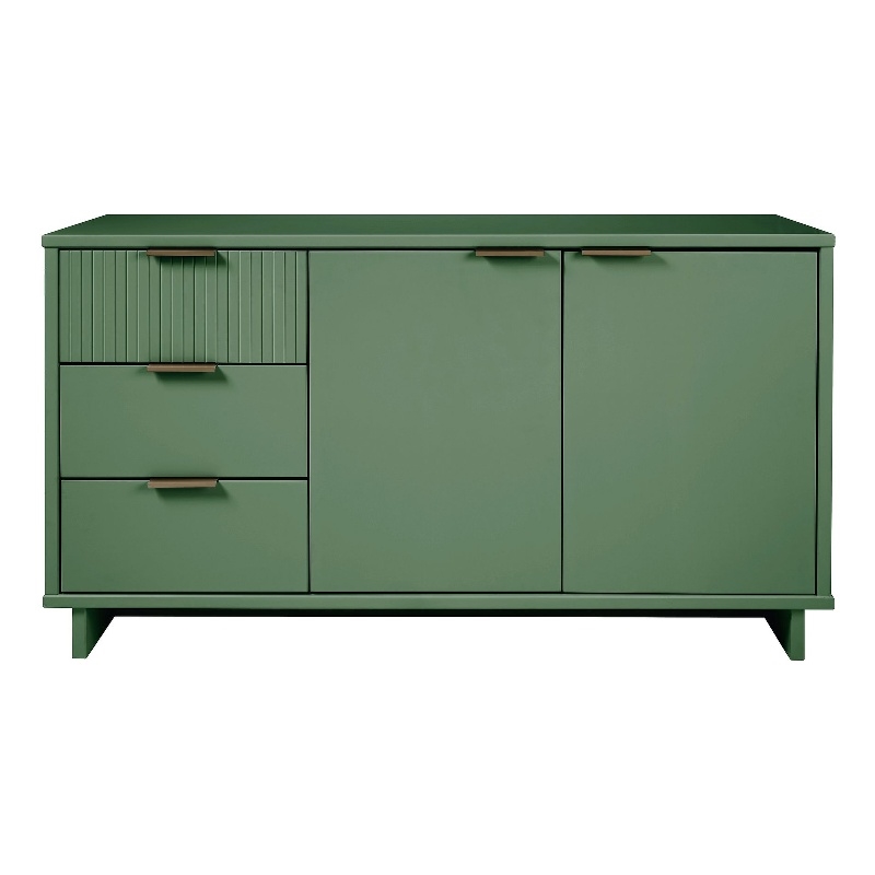 Manhattan Comfort Granville Engineered Wood Sideboard in Sage Green