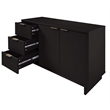 Manhattan Comfort Granville Engineered Wood Sideboard in Black