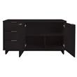 Manhattan Comfort Granville Engineered Wood Sideboard in Black