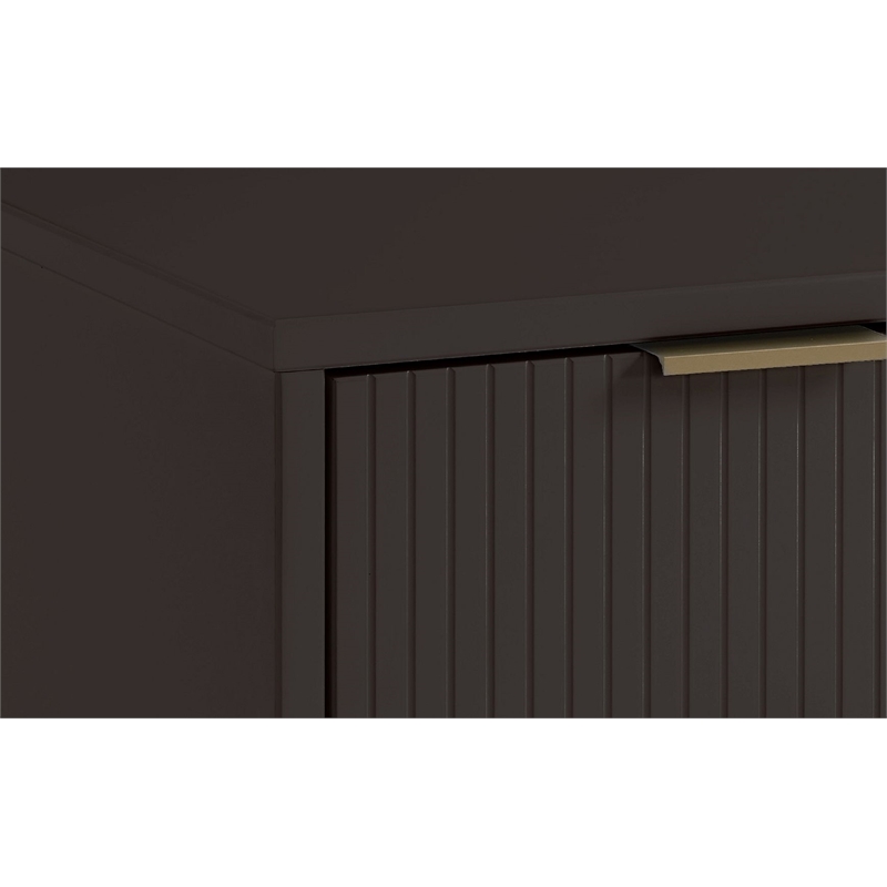 Manhattan Comfort Granville Engineered Wood Sideboard in Dark Gray