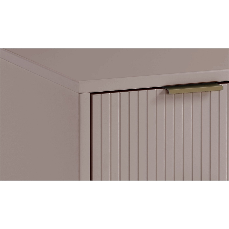 Manhattan Comfort Granville Engineered Wood Sideboard in Light Gray