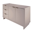Manhattan Comfort Granville Engineered Wood Sideboard in Light Gray