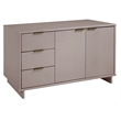 Manhattan Comfort Granville Engineered Wood Sideboard in Light Gray
