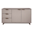 Manhattan Comfort Granville Engineered Wood Sideboard in Light Gray