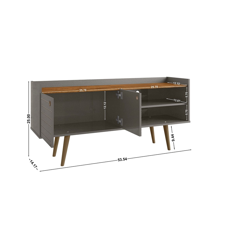 Manhattan Comfort Bogart Wood TV Stand for TVs up to 50