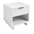 Manhattan Comfort Granville Engineered Wood Nightstand 1.0 in White