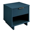 Manhattan Comfort Granville Engineered Wood Nightstand 1.0 in Midnight Blue