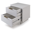 Manhattan Comfort Granville Engineered Wood Nightstand 2.0 in White