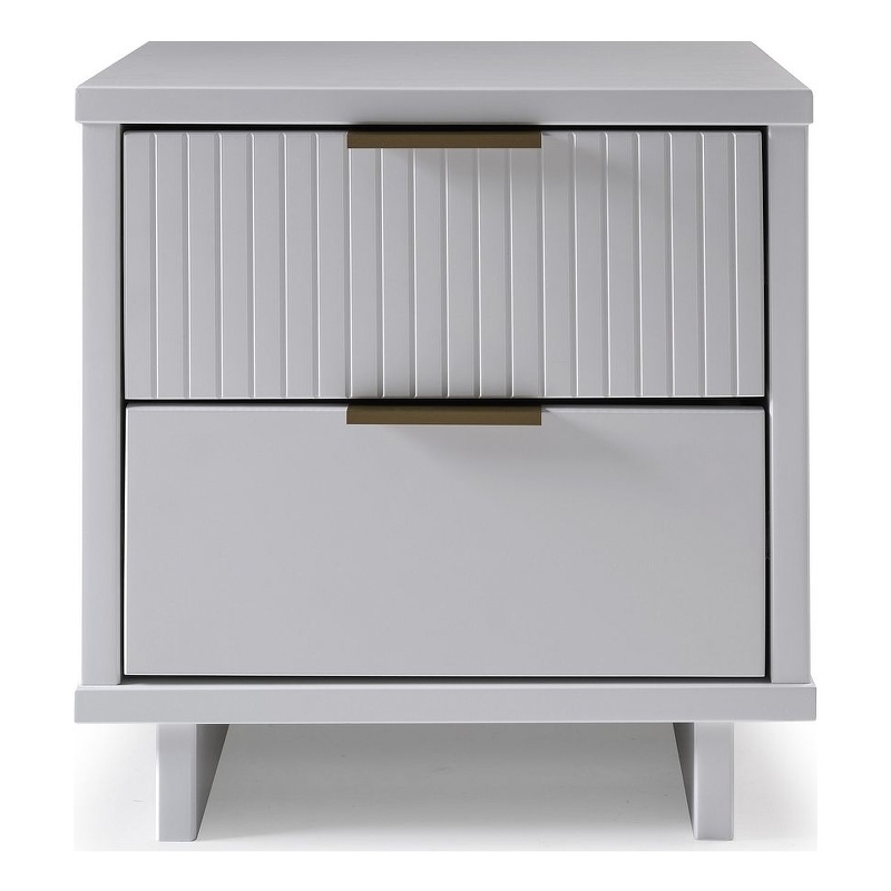 Manhattan Comfort Granville Engineered Wood Nightstand 2.0 in White