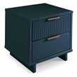 Manhattan Comfort Granville Engineered Wood Nightstand 2.0 in Midnight Blue