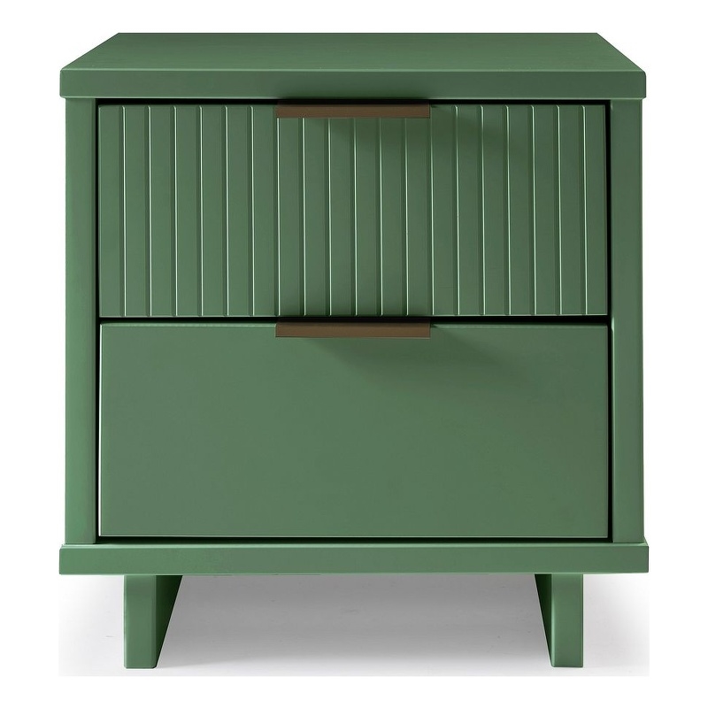 Manhattan Comfort Granville Engineered Wood Nightstand 2.0 in Sage Green