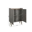 Manhattan Comfort Bogart Engineered Wood Accent Cabinet in Gray