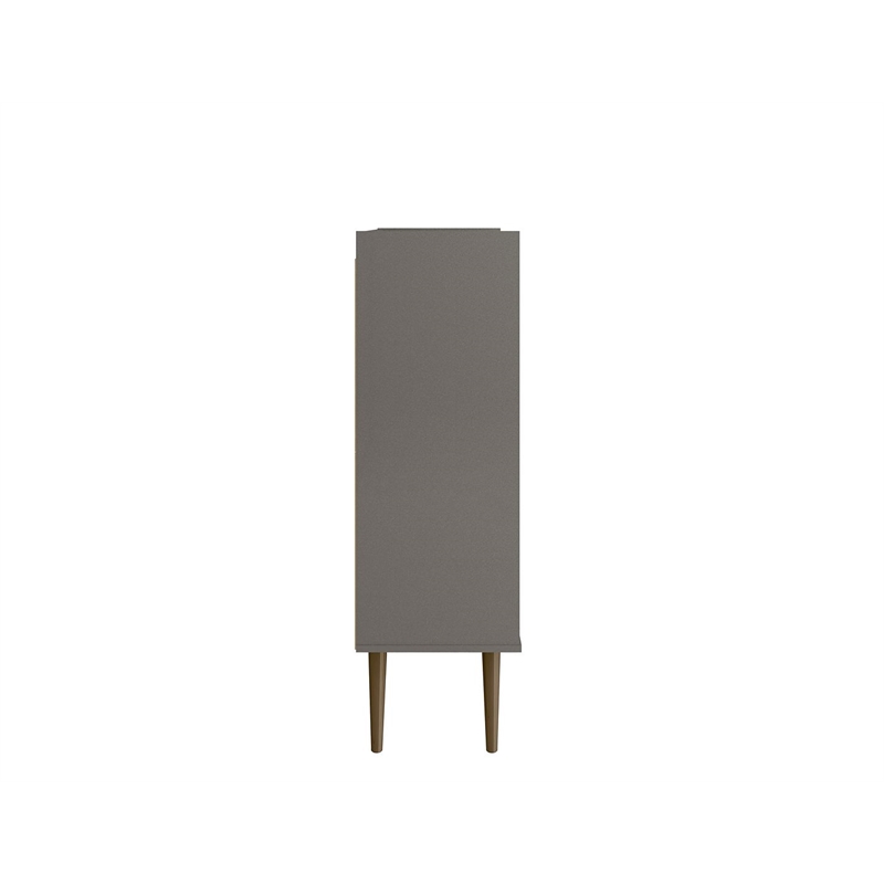 Manhattan Comfort Bogart Engineered Wood Accent Cabinet in Gray