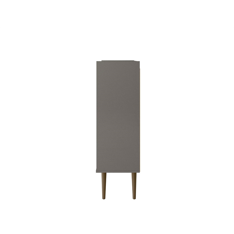 Manhattan Comfort Bogart Engineered Wood Accent Cabinet in Gray