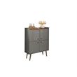 Manhattan Comfort Bogart Engineered Wood Accent Cabinet in Gray
