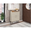 Manhattan Comfort Bogart Engineered Wood Accent Cabinet in Off White