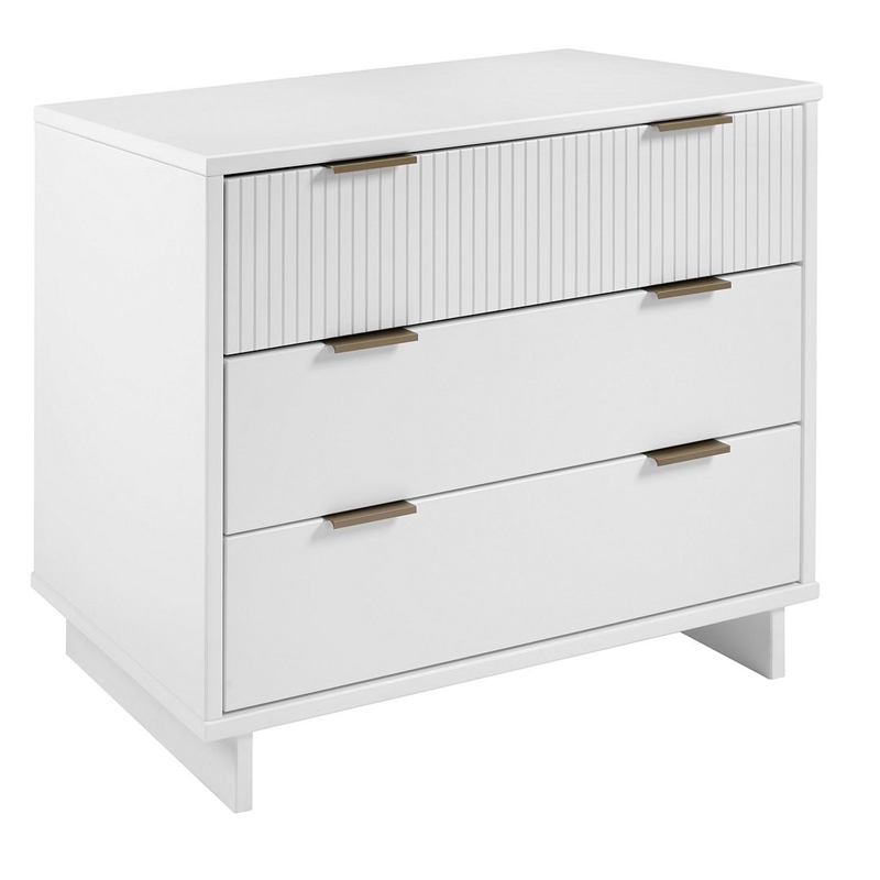 Manhattan Comfort Granville Standard Engineered Wood Dresser in White