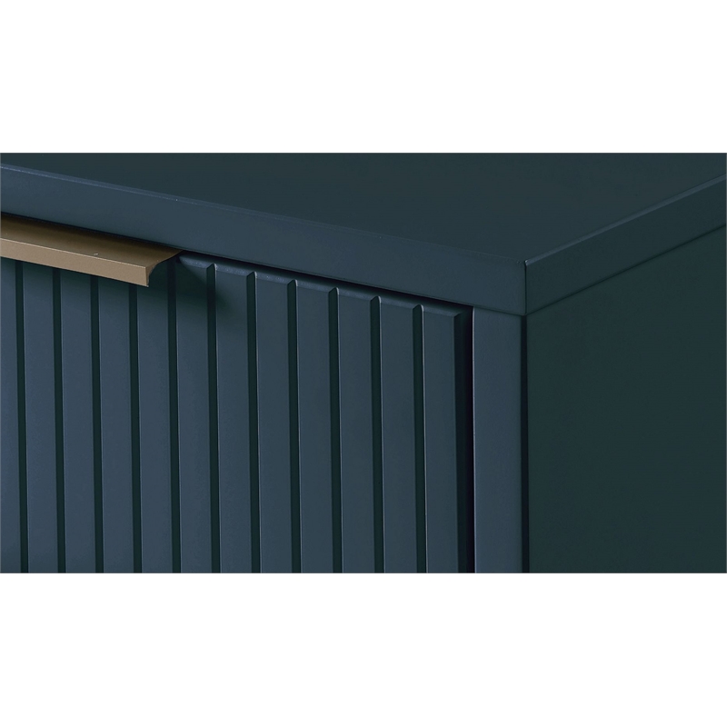 Manhattan Comfort Granville Tall Engineered Wood Dresser in Midnight Blue