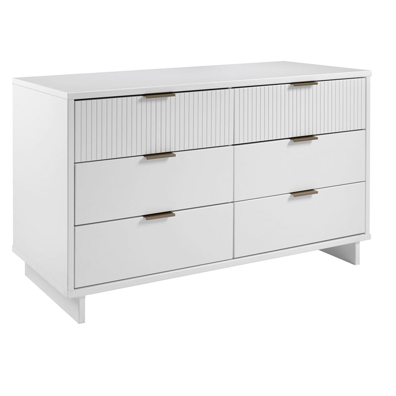 Manhattan Comfort Granville Engineered Wood Double Dresser in White