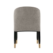 Manhattan Comfort Ola Dining Chair with Solid Wood Frame in Stone
