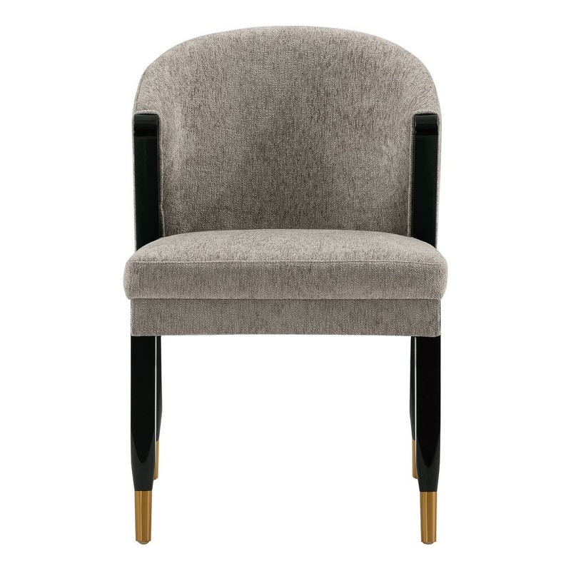 Manhattan Comfort Ola Dining Chair with Solid Wood Frame in Stone